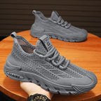 Damen Atmungsaktive Sportsneakers mit elastischer Schnürung und robustem Sohlenprofil