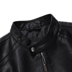 Herren jacke mit modernem Stehkragen und glattem Finish R&B