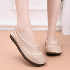 Damen Slip-On Badeschuhe mit atmungsaktivem Obermaterial und rutschfester Sohle R&B