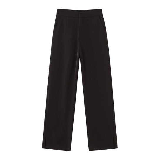 Damen Weit geschnittene Palazzo-Hose mit seitlichen Schlitzdetails R&B