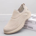 Damen Slip-On Sneakers mit atmungsaktivem Strick-Obermaterial R&B