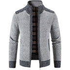Herren Strickjacke mit modernem Reißverschluss R&B