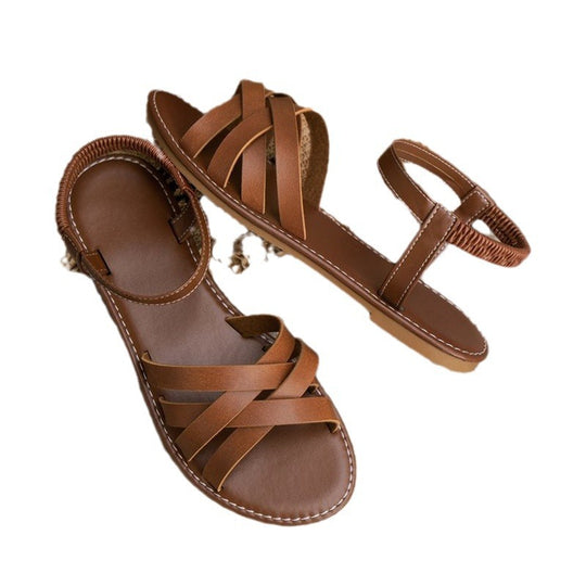 Damen Modische Sandalen mit verstellbaren Riemen und komfortabler Sohle R&B