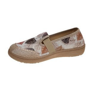 Damen Komfortable Slip-Ons mit floralem Muster R&B