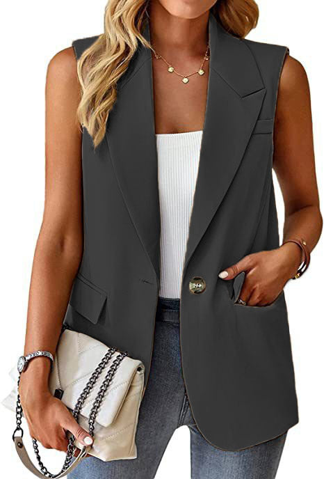 Damen Stylischer Blazer-Weste R&B