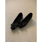 Damen elegante Ballerinas mit modischem Schleifen-Verzierungsdesign R&B