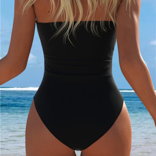 Damen moderner Badeanzug mit floralem Muster und schmeichelndem Schnitt R&B