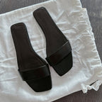 Damen Flache Pantoletten mit breitem Riemendesign und komfortabler Sohle R&B
