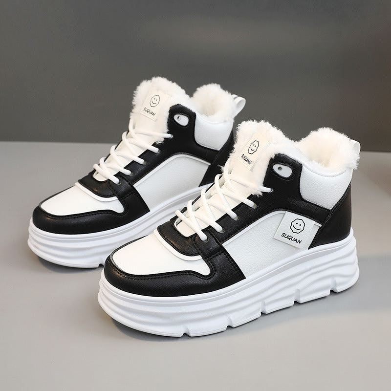 Damen Chunky Winter Sneakers mit kuscheligem Innenfutter und rutschfester Sohle R&B