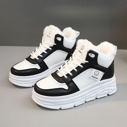 Damen Chunky Winter Sneakers mit kuscheligem Innenfutter und rutschfester Sohle R&B