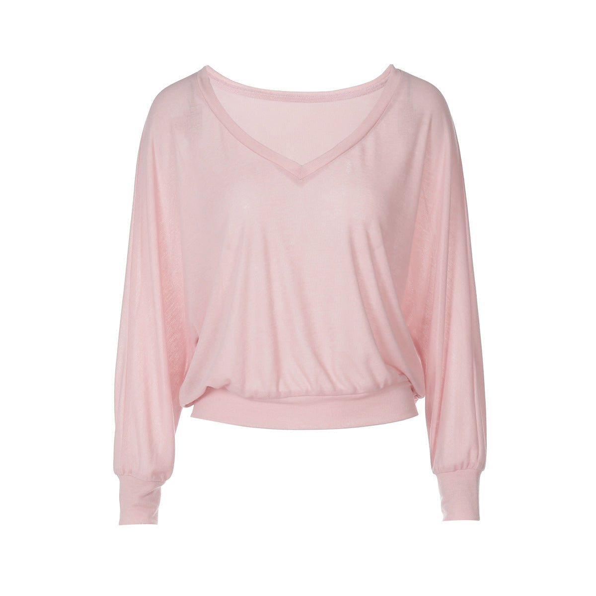 Damen Oversize T-Shirt mit tiefem V-Ausschnitt R&B