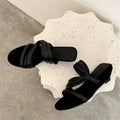 Damen elegante Sommer-Sandalen mit raffinierten Riemen und Schleifenakzent R&B