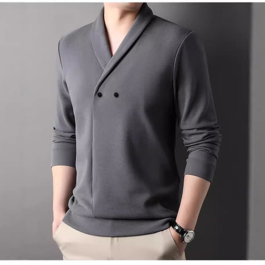 Herren Freizeitjacke mit modernem Schalkragen und praktischen Knöpfen R&B