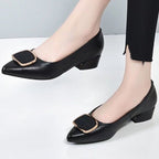 Damen klassische Pumps mit modischer Verzierungsbeschläge R&B