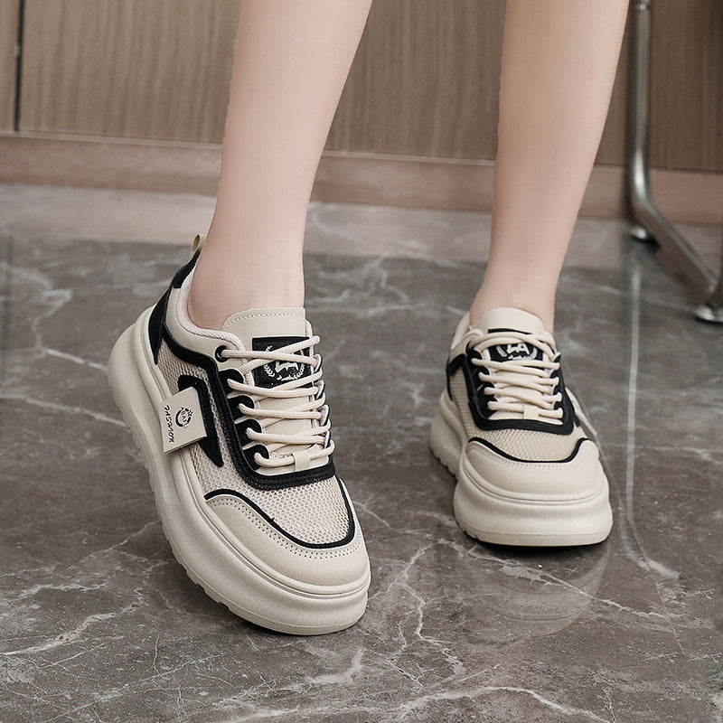 Damen Modische Sneakers mit atmungsaktiver Mesh-Oberfläche und dämpfendem Sohlenprofil R&B