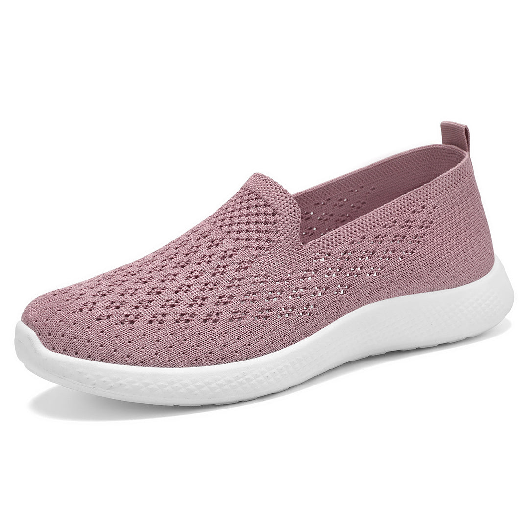 Damen Atmungsaktive Slip-On Sneakers mit elastischem Strickoberteil R&B