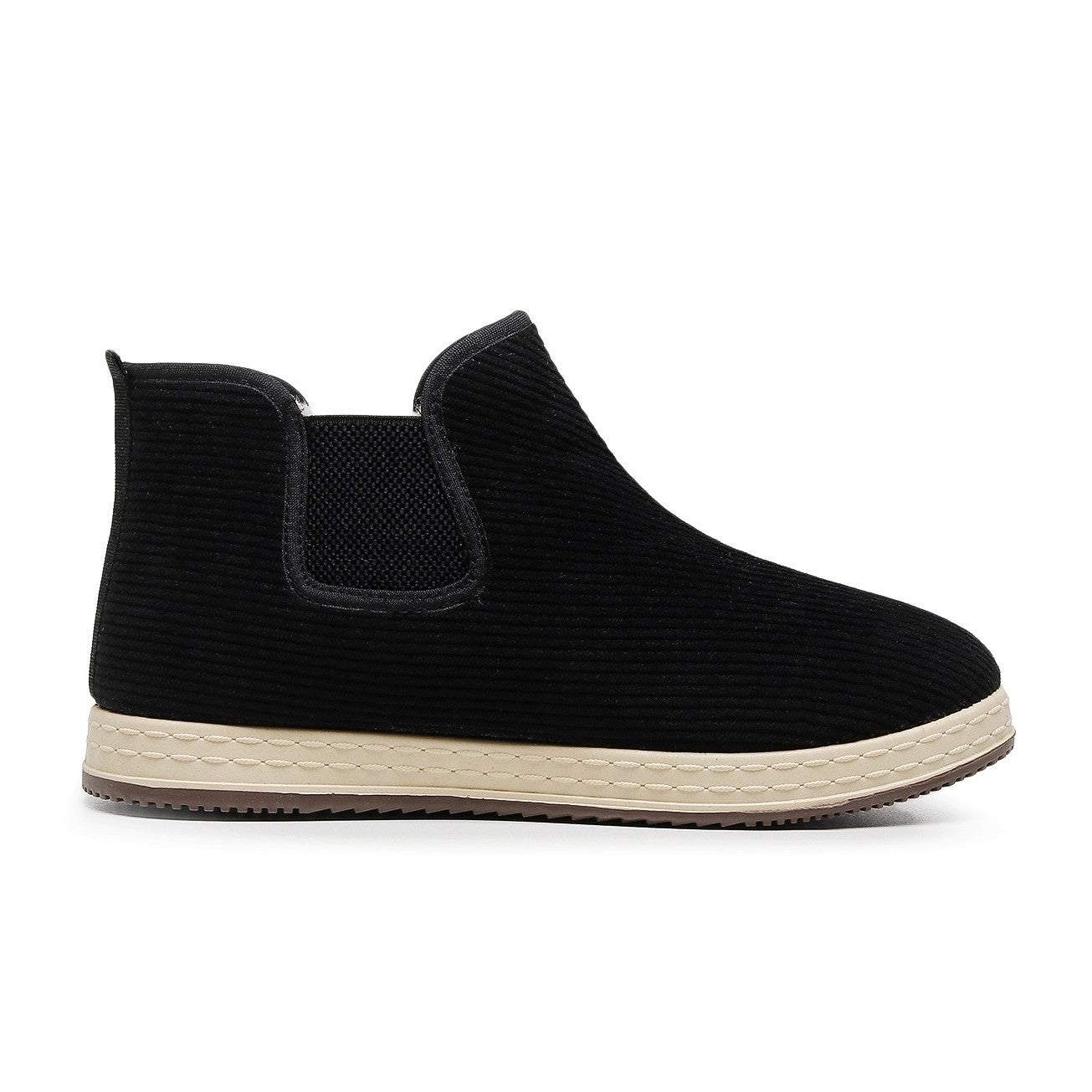Damen Gemütliche und warme Stiefeletten mit elastischem Einsatz R&B