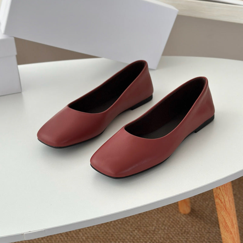 Damen Ballerinas mit elegantem Quadrat-Fußbett R&B