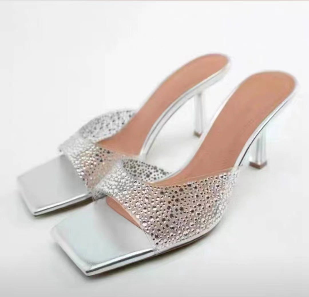 Damen Glitzernde Plateau-Pumps mit elegantem Riemen und komfortablem Fußbett R&B