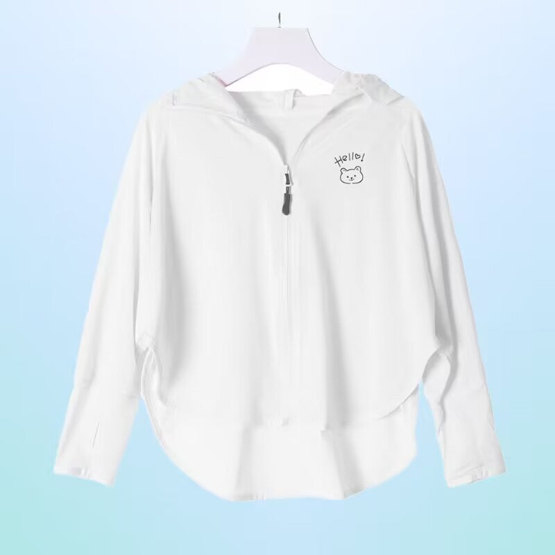 Damen atmungsaktive Sonnenschutzjacke mit Reißverschluss R&B