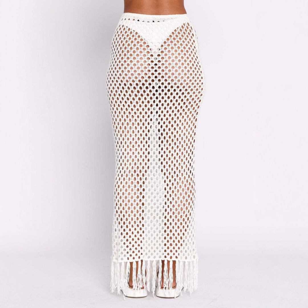 Damen gehäkelter Bikini und Röhrenhose Set R&B