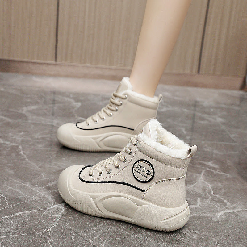 Damen Hochkomfortable Winter Sneakers mit isolierendem Fleece-Futter R&B