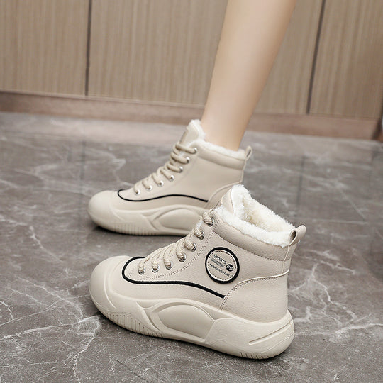 Damen Hochkomfortable Winter Sneakers mit isolierendem Fleece-Futter R&B