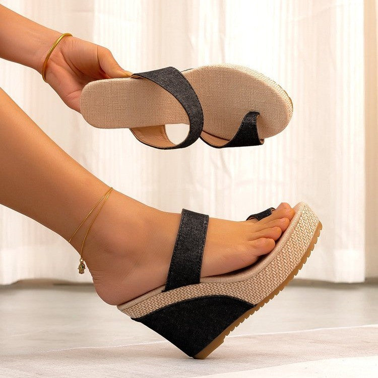 Damen Keilsohlen Sandalen
