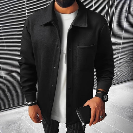 Herren gemütliche und stilvolle Fleecejacke R&B