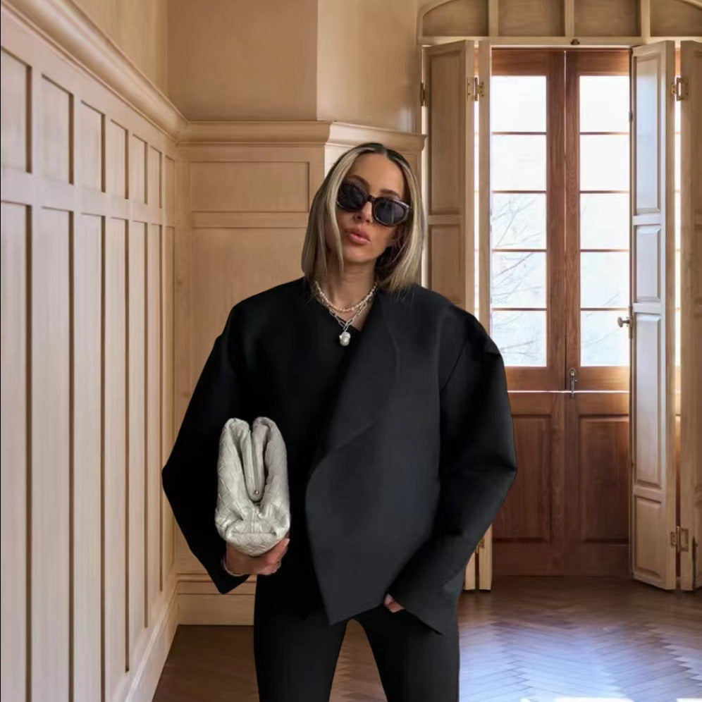 Damen Oversized Couture-Jacke mit strukturiertem Schnitt R&B