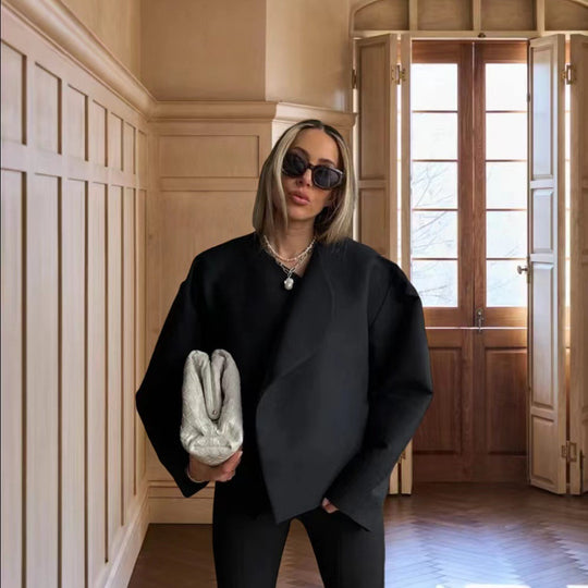 Damen Oversized Couture-Jacke mit strukturiertem Schnitt R&B