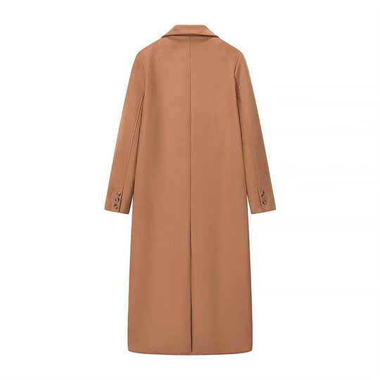 Damen eleganter doppelreiher Wollmantel R&B