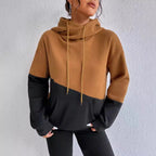 Damen Hoodie mit hochgeschlossenem Kragen R&B