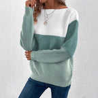 Damen Klassischer Pullover mit Streifenmuster R&B