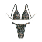 Damen Triangel-Bikini Set mit floralen Akzenten