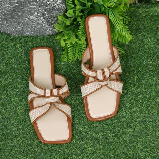 Damen offene Riemchen-Sandalen mit verspieltem Design R&B