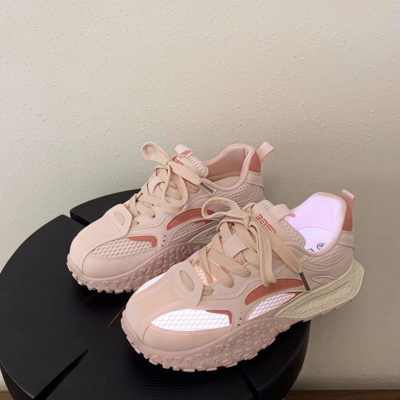 Damen Sportliche Sneakers mit atmungsaktivem Mesh-Obermaterial und dämpfender Sohle R&B