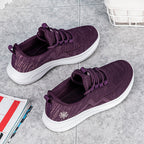 Damen Sportliche Lauf- und Freizeitschuhe mit atmungsaktivem Obermaterial und elastischem Einstiegsdesign R&B