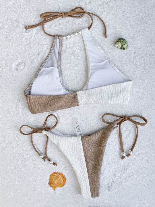 Damen Cut-Out Bikini mit Perlenakzenten R&B