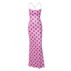 Damen Maxikleid mit anspruchsvoller Kragen- und Trägerdetails R&B