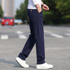 Herren Chinos mit schmalem Schnitt und elastischem Bund