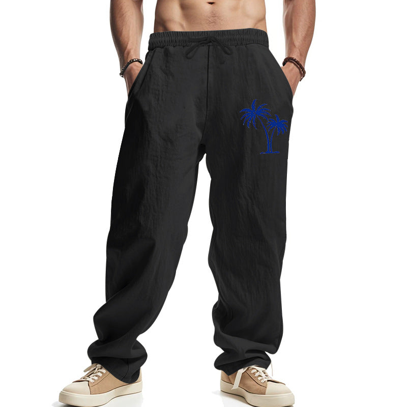 Herren lässige Freizeithose mit elastischem Bund und praktischen Eingrifftaschen R&B