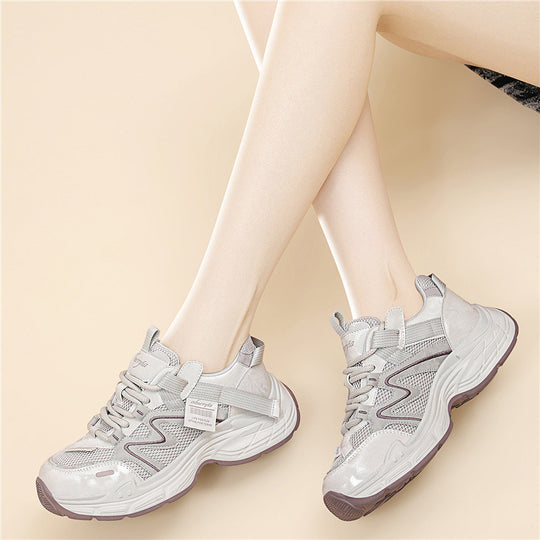 Damen Sportliche Lifestyle-Sneaker mit atmungsaktivem Obermaterial und rutschfester Sohle R&B