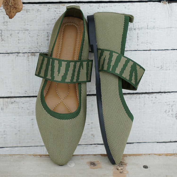 Damen modische und bequeme Slipper mit elastischem Riemen R&B