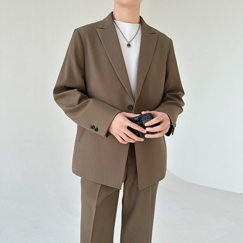 Herren eleganter Anzugblazer mit modernem Schnitt und feinem Innenfutter