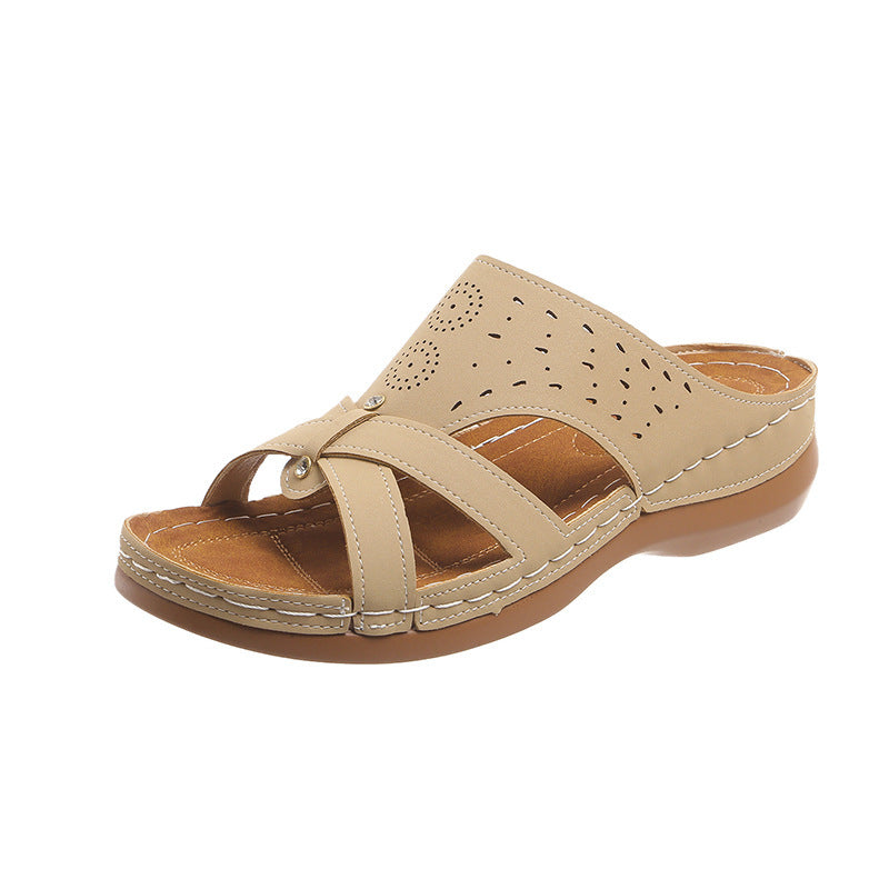 Damen Bequeme und atmungsaktive Zehentrenner-Sandalen R&B