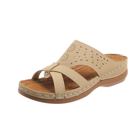 Damen Bequeme und atmungsaktive Zehentrenner-Sandalen R&B