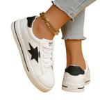 Damen Sneakers mit modischem Sternenmotiv und dämpfender Sohle R&B