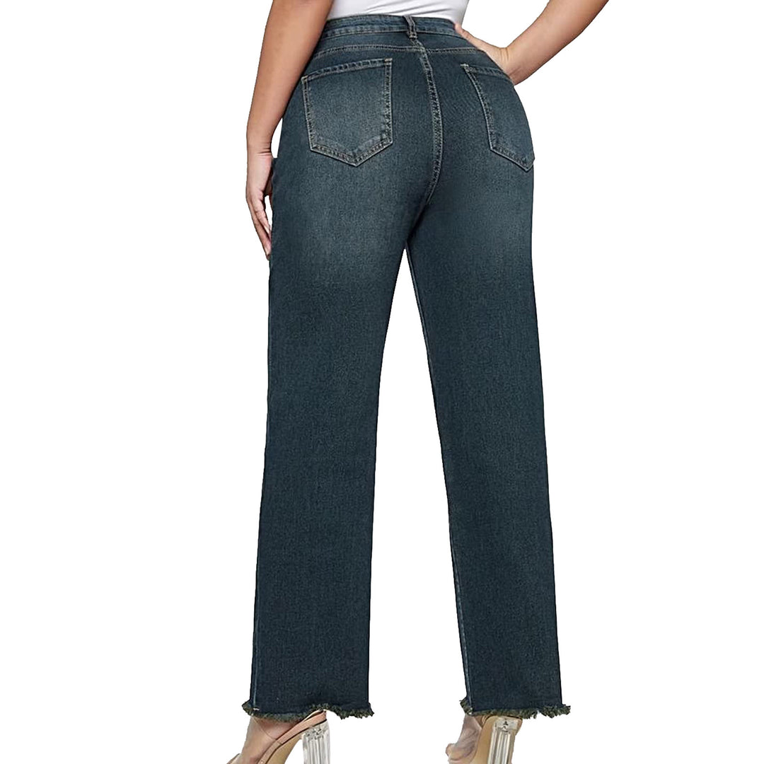 Damen Weite Beine Denim-Hose R&B