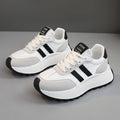 Damen Modische Plateausneaker mit atmungsaktiver Mesh-Oberfläche und stoßdämpfendem Sohlenprofil R&B